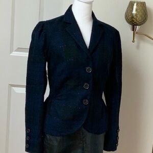 DVF jacket in navy and black